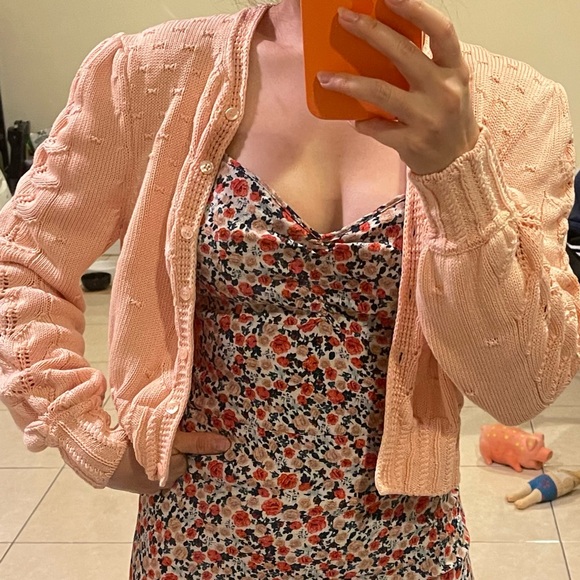 🌸🍊🧡ROUJE MAYA CARDIGAN • SIZE 34 - Picture 9 of 9